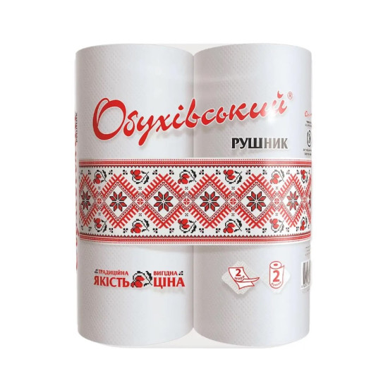 Рушники паперові 2-шарові вишиванка 2шт (29271z)