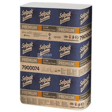 Рушники паперові Selpak Premium 2-шарові целюлоза 23.5*24см 200 шт