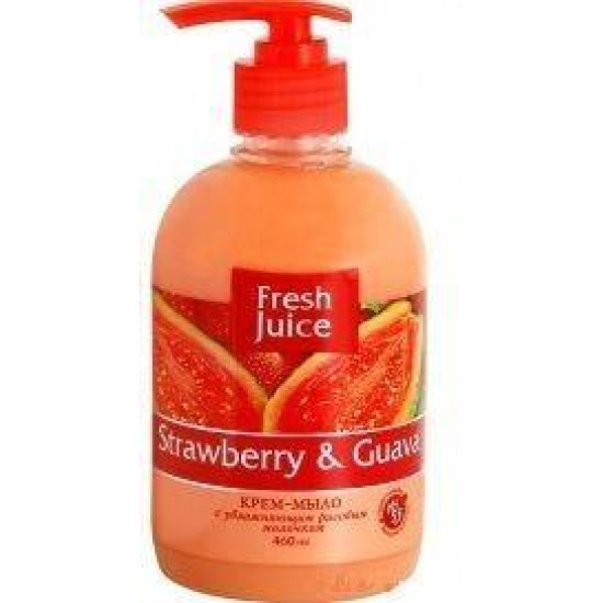 Рідке мило Fresh Juice полуниця та гуава з дозатором460 мл (52065z)