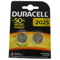 Батарейка CR-2025 2шт Duracell 3V літієва Китай