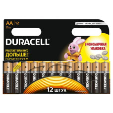 Батарейка АА 12шт Duracell Basic 1.5 V LR6 алкалінова Бельгія