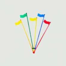 Мішалка для коктейлів Прапор кольорова 19.5 см 100 шт