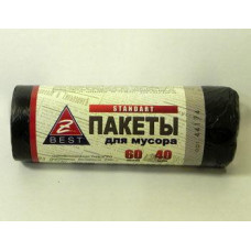 Пакети для сміття Z-Best чорні 60л 40шт 8мк