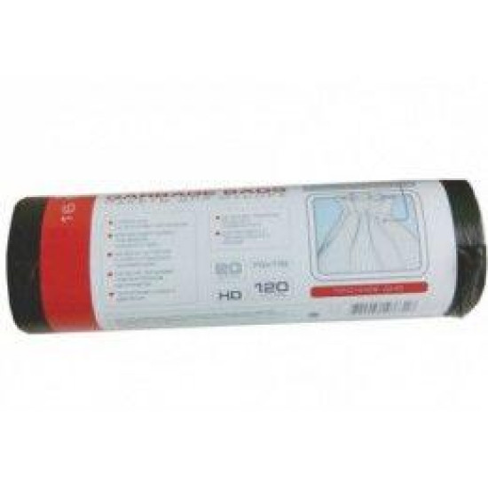 Пакети для сміття Pro service чорні 70*110см 10мк 120 л 20 шт (44420z)