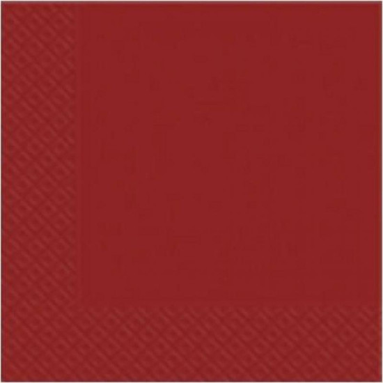 Серветки бордо Марго 2-шарові 33*33 см 18 шт (26438z)