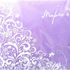 Серветки фіолетові Марго 3-шарові 33*33см 18 шт