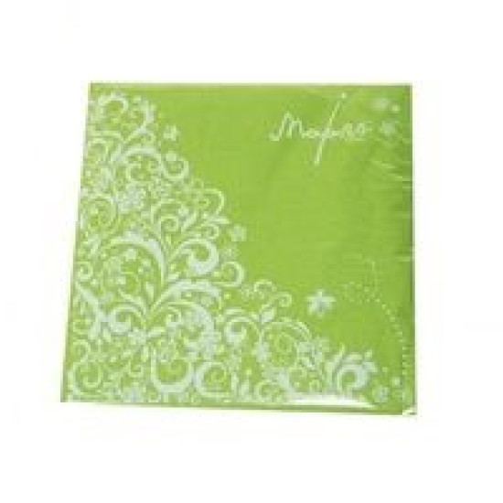 Серветки салатові Марго 2-шарові 33*33см 50шт (26435z)