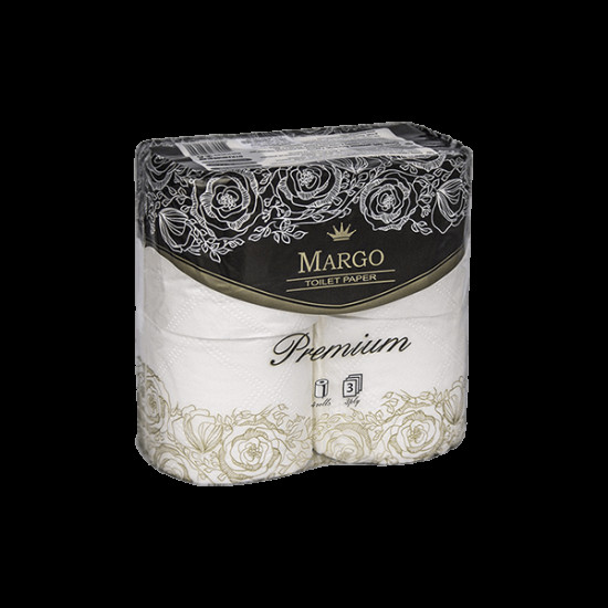 Папір туалетний Марго Рremium 3-шаровий 4 шт (30420z)