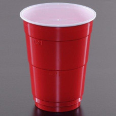Червоні стакани Huhtamaki Party Red Cup пластикові 400 мл 20 шт