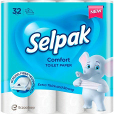 Туалетний папір Selpak Pro Comfort 32 рулони 2 шари білий