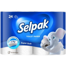 Туалетний папір Selpak Professional Premium 24 рулони 3 шари білий