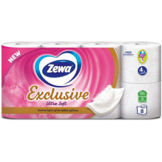 Туалетний папір Zewa Exclusive ultra soft 8 рулонів 4 шари