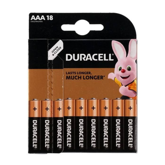 Батарейки ААА 18шт Duracell Basic 1.5V LR03 (57276z)
