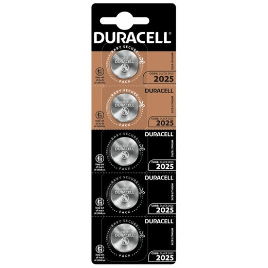 Батарейки 2025 Duracell 3V 5 шт Китай (57338z)